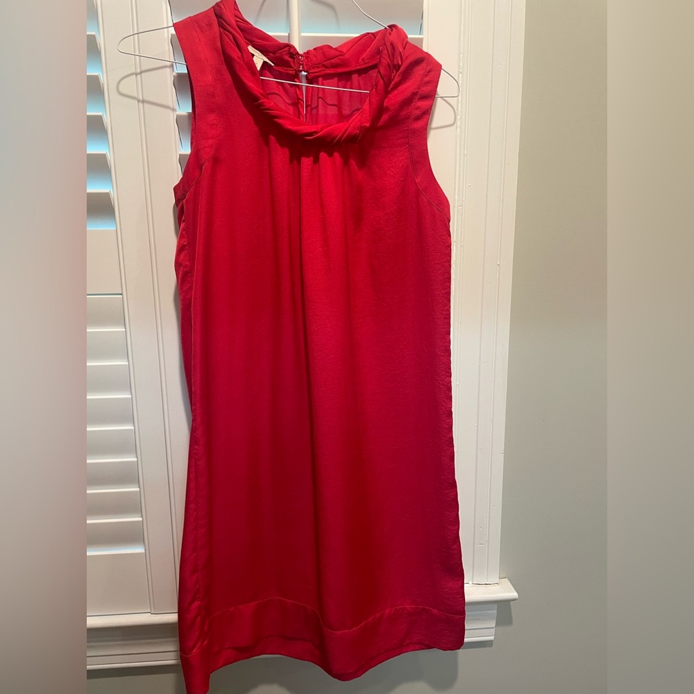 Talbots Elegant Red Sleeveless Dress